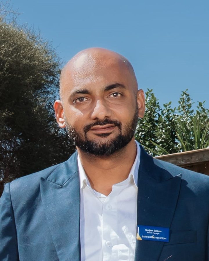 Gurjeet Sekhon, Branch Manager of Barfoot & Thompson Ōtāhuhu